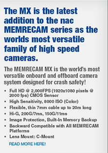 The MX is the latest addition to the nac MEMRECAM series