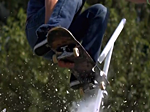 Skater Smashing Fluorescent Bulbs