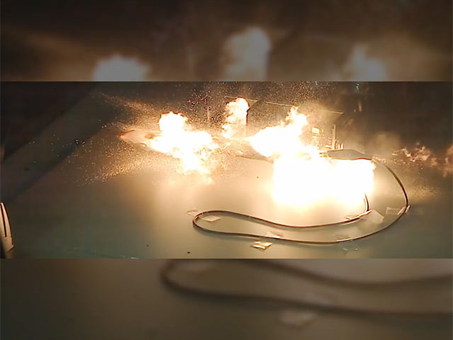 Explosion Caused By a Short Circuit