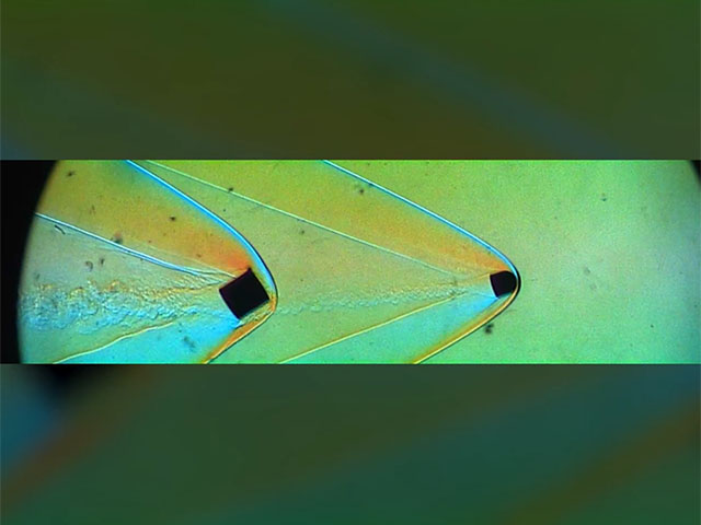 Shock wave (Test object flying at supersonic speeds)