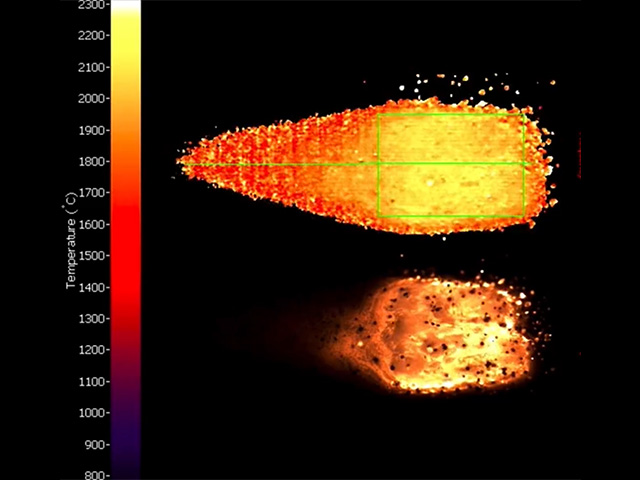 Temperature analysis result of Additive Manufacturing (LMD)