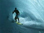 Surfing Inside Monster Barrel Wave