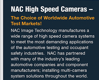 NAC Cameras: The Choice of Worldwide Automotive Test Markets!