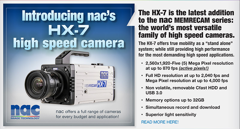 Introducing nac's HX-7 high speed camera