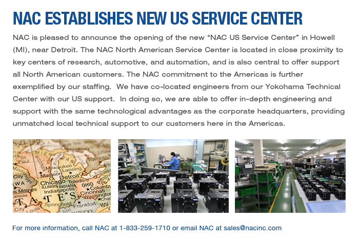 NAC Establishes new US Service Center
